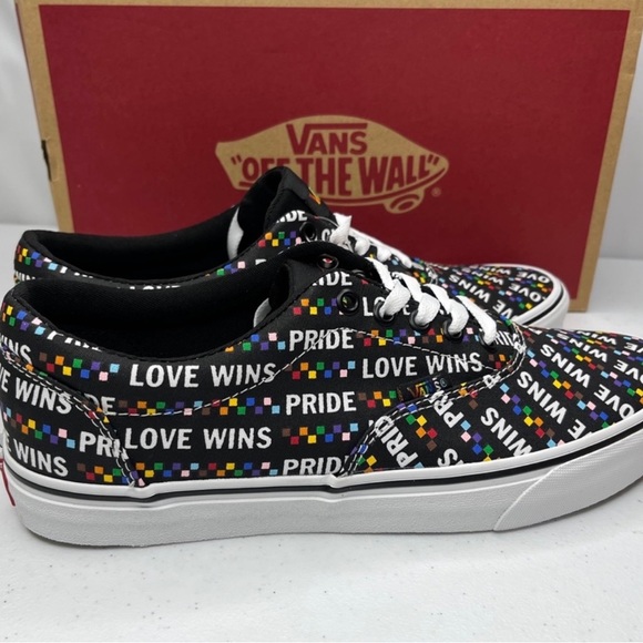 NIB Vans Doheny Pride Sneaker Love Wins Lace Up Off The Wall Men’s - Picture 5 of 11
